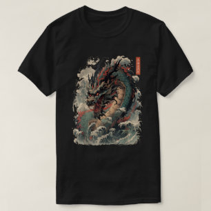 T-shirt Dragon japonais esthétique Art Japon tatouage