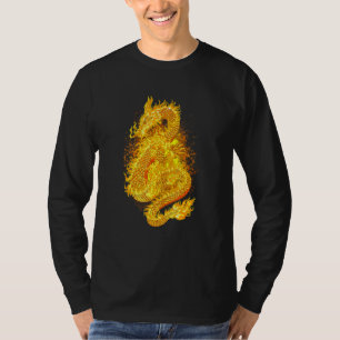 T-shirt Dragon japonais Feu triste esthétique Edgy Streetw