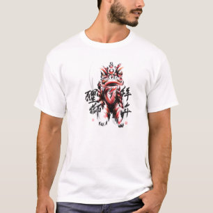 T-shirt Dragon japonais rouge