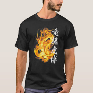T-shirt Dragon japonais Tokyo Tigre asiatique Yojijukugo 4