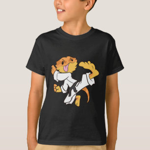 T-shirt Dragon Karaté Samurai Lizard Drago Bardé