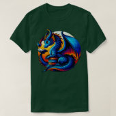 T-shirt Dragon Lecture d'un livre Bookworm Book Lover 2 (Design devant)