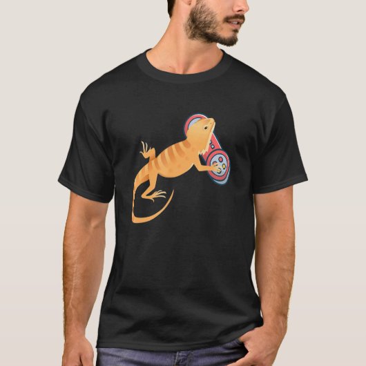 T-shirt Dragon Lecture Vidéo Jeu Lizards (Devant)
