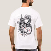 T-shirt Dragon & Leopard Yin Tattoo (Dos)
