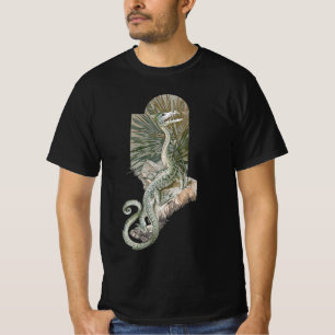 T-shirt Dragon Lézard Mythique sur des Roches, Mythologie 