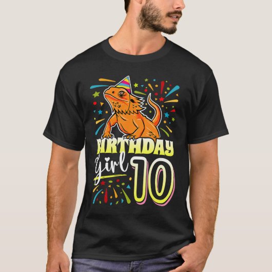 T-shirt Dragon Lizard à oreilles Enfants 10e anniversaire  (Devant)