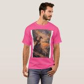 T-shirt Dragon Majestueux Et Graphisme Coucher De Soleil (Devant entier)