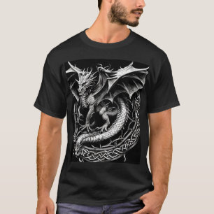 T-shirt Dragon majestueux : Tatouage Abstrait celtique com