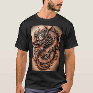 T-shirt "Dragon Majesty : une symphonie d'encre chinoise"