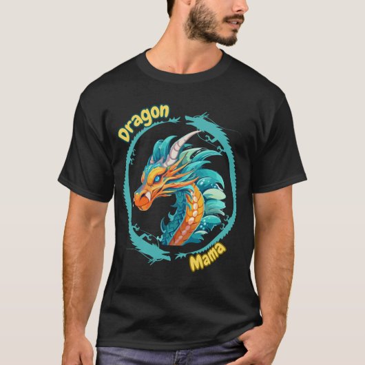 T-shirt Dragon Mama – Conception de mère de dragon de fant (Devant)