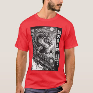 T-shirt Dragon Mech dans le garçon de la ville néon