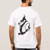 T-shirt dragon noir (Dos)