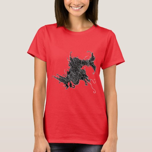 T-shirt Dragon oriental de Fierce (Devant)