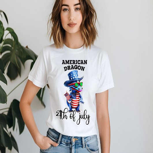 T-shirt Dragon patriotique à Shades