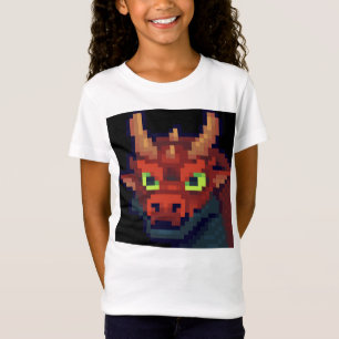 T-Shirt Dragon pixel art chemise.