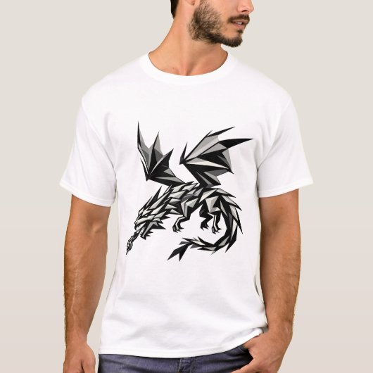 T-shirt Dragón poligonal (Devant)