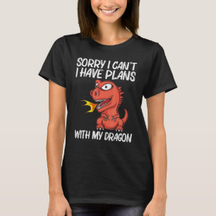 T-shirt Dragon Pour Hommes Femmes Incendie Respiration Cré
