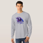T-shirt Dragon pourpre (Devant entier)