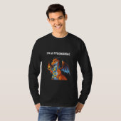 T-shirt Dragon Pyromane Avec Art de Boule de Feu (Devant entier)