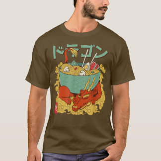 T-shirt Dragon Ramen Anime Noodles Kawaii Japonais Japon S