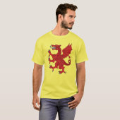 T-shirt Dragon rampant de gueules (Devant entier)