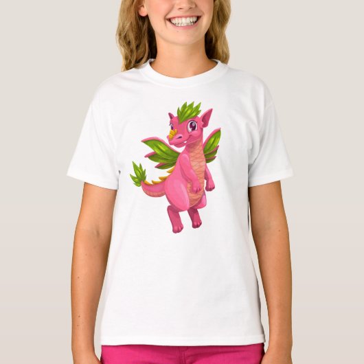 T-shirt Dragon Rose (Devant)