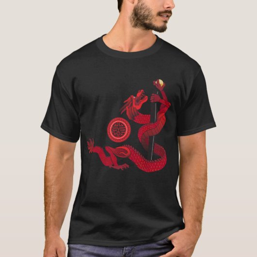T-shirt Dragon rouge (Devant)