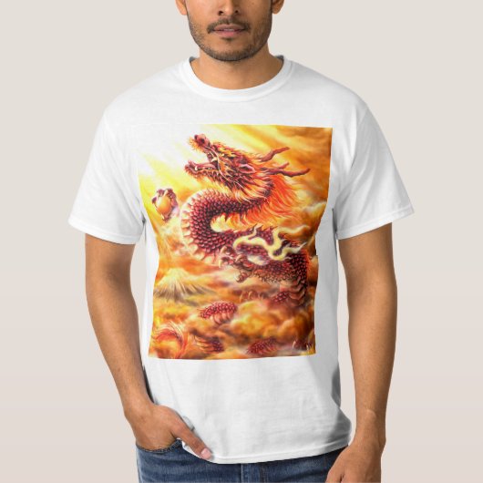 T-shirt Dragon Rouge (Devant)