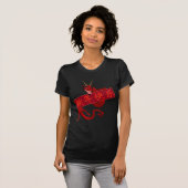T-shirt Dragon Rouge Chinois (Devant entier)