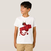 T-shirt Dragon Rouge Chinois (Devant entier)