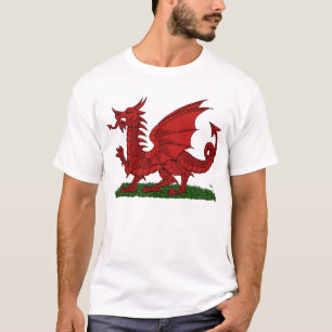 T-shirt Dragon rouge du Pays de Galles