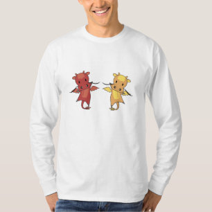 T-shirt Dragon Rouge Et Jaune Dragon Fairy Tale Imaginaire