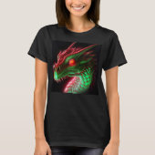 T-shirt dragon rouge et vert Stern (Devant)