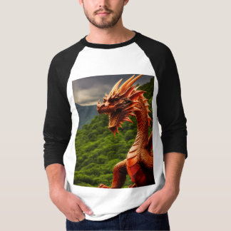 T-shirt Dragon Rouge Gallois – Symbole de Force & d'Hérita