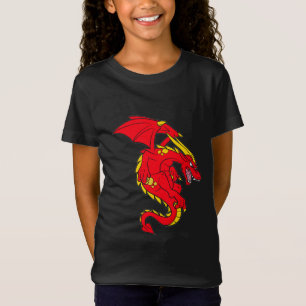 T-Shirt Dragon rouge taille enfant