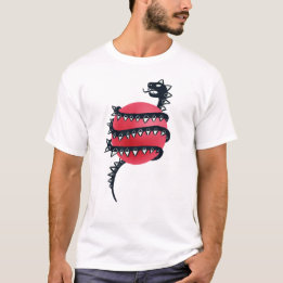 T-shirt Dragon Snake Goth
