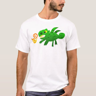 T-shirt Dragon solide vert (adulte)