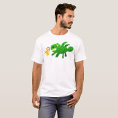 T-shirt Dragon solide vert (adulte) (Devant entier)