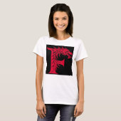 T-shirt Dragon Styled Letter F, Dragon Alphabet, Monogram (Devant entier)