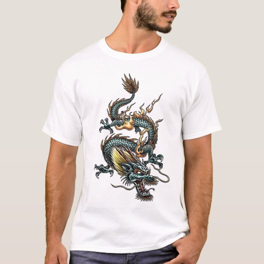 T-shirt Dragon stylisé 07 (Devant)