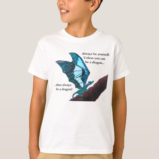 T-shirt Dragon sur Branche (Devant)