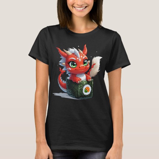 T-shirt dragon sushi (Devant)