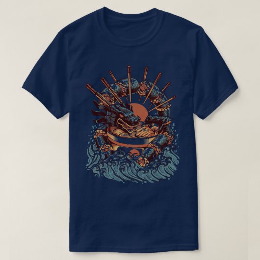 T-shirt Dragon Sushi Ramen (Design devant)