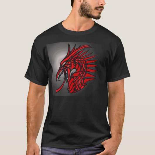 T-shirt Dragon T de GemCrest : Rubis (Devant)