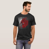 T-shirt Dragon T de GemCrest : Rubis (Devant entier)