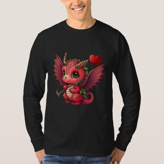 T-shirt Dragon Valentine's Day Dragons  Dragon  Dragon  1 (Devant)