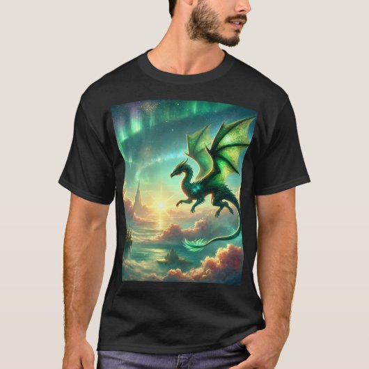 T-shirt Dragon vert (Devant)