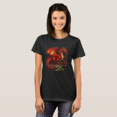 T-shirt Dragon vert rouge, l'esprit peut résider en tout (Devant entier)