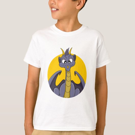 T-shirt dragon violet (Devant)
