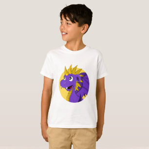 T-shirt dragon violet
